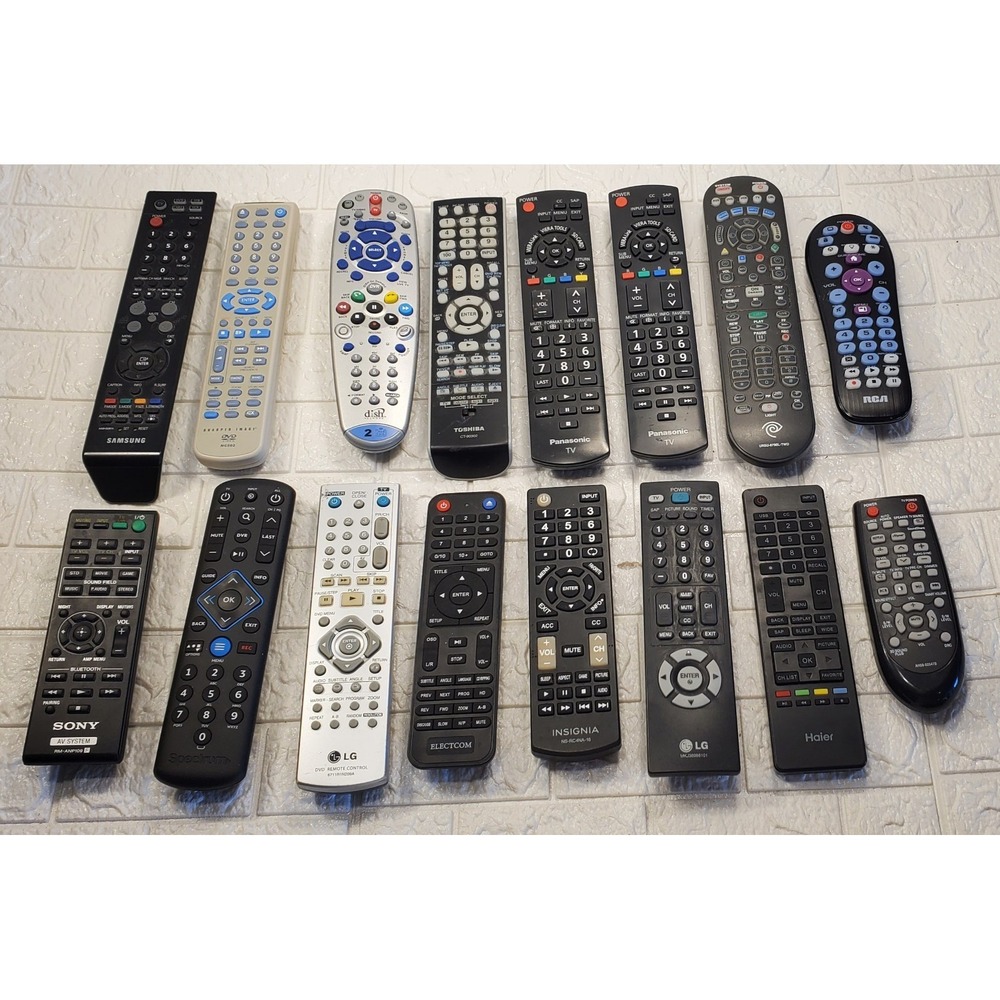 Lot of Various remotes Sony Samsung RCA KLH Cablevision & More Untested